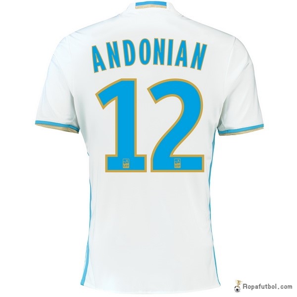 Camiseta Marsella Replica Primera Ropa Andonian 2016/17 Blanco